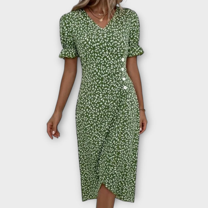 Berlin - Elegant Women's Floral Dress