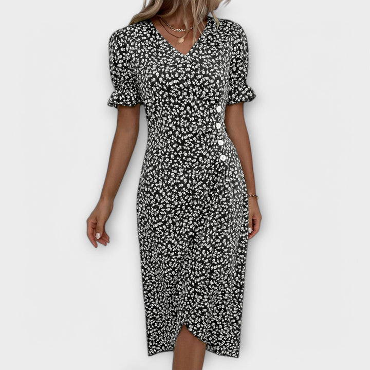 Berlin - Elegant Women's Floral Dress