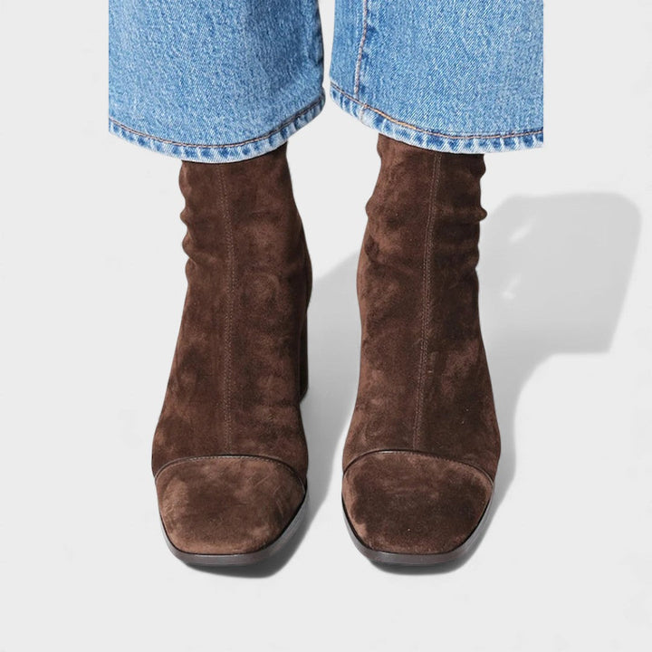Evie | Square toe heeled boots
