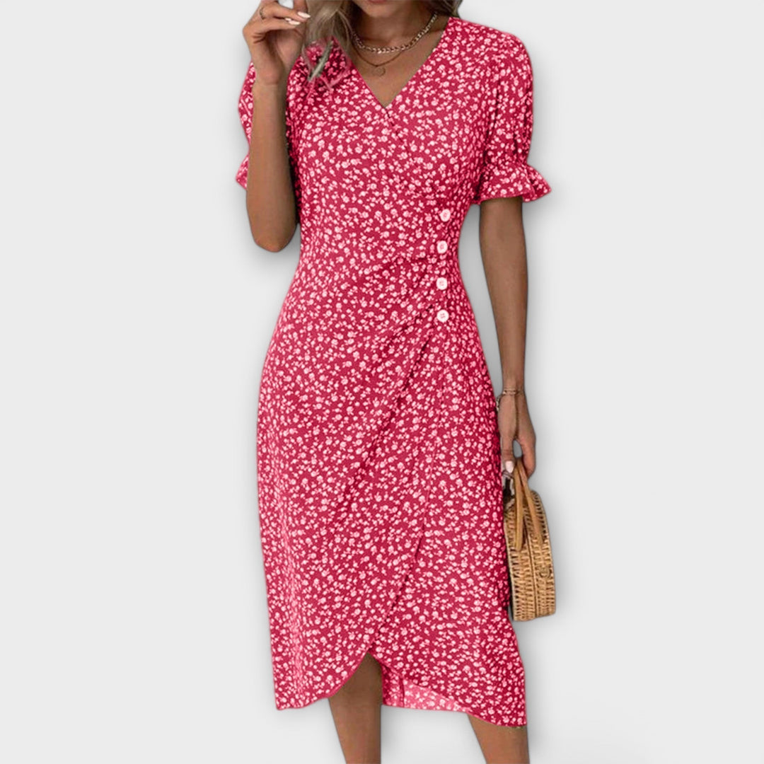 Berlin - Elegant Women's Floral Dress