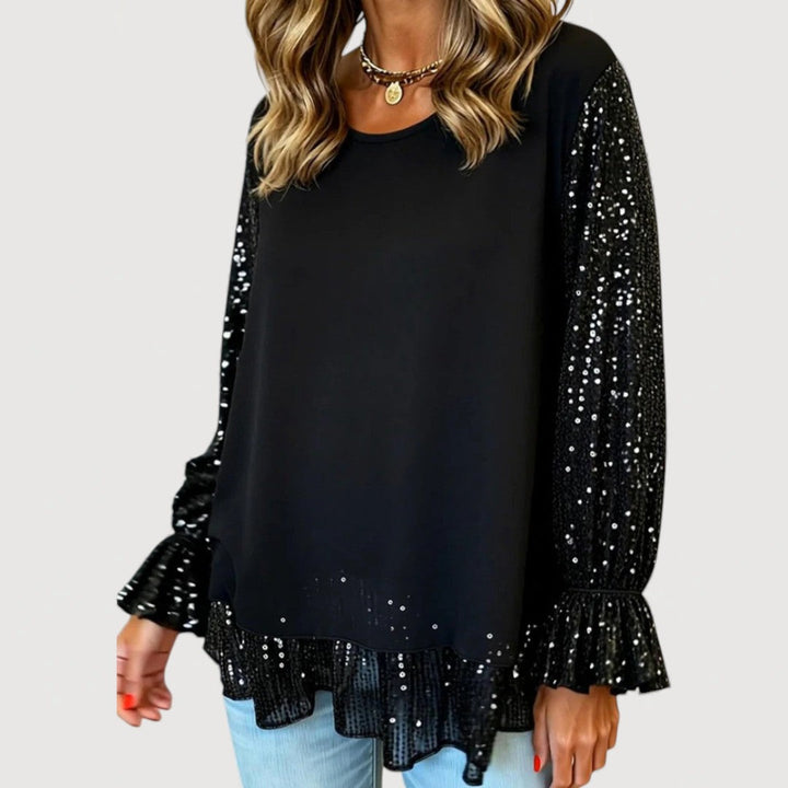 LUCINDA – ELEGANT SEQUIN BLOUSE