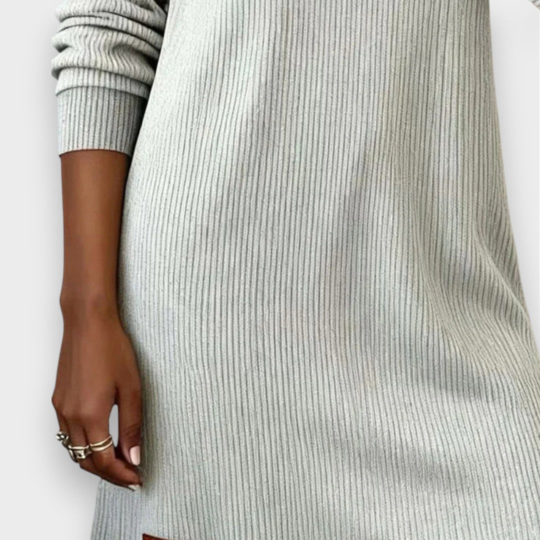 Livia | Straight Dress with Long Sleeves