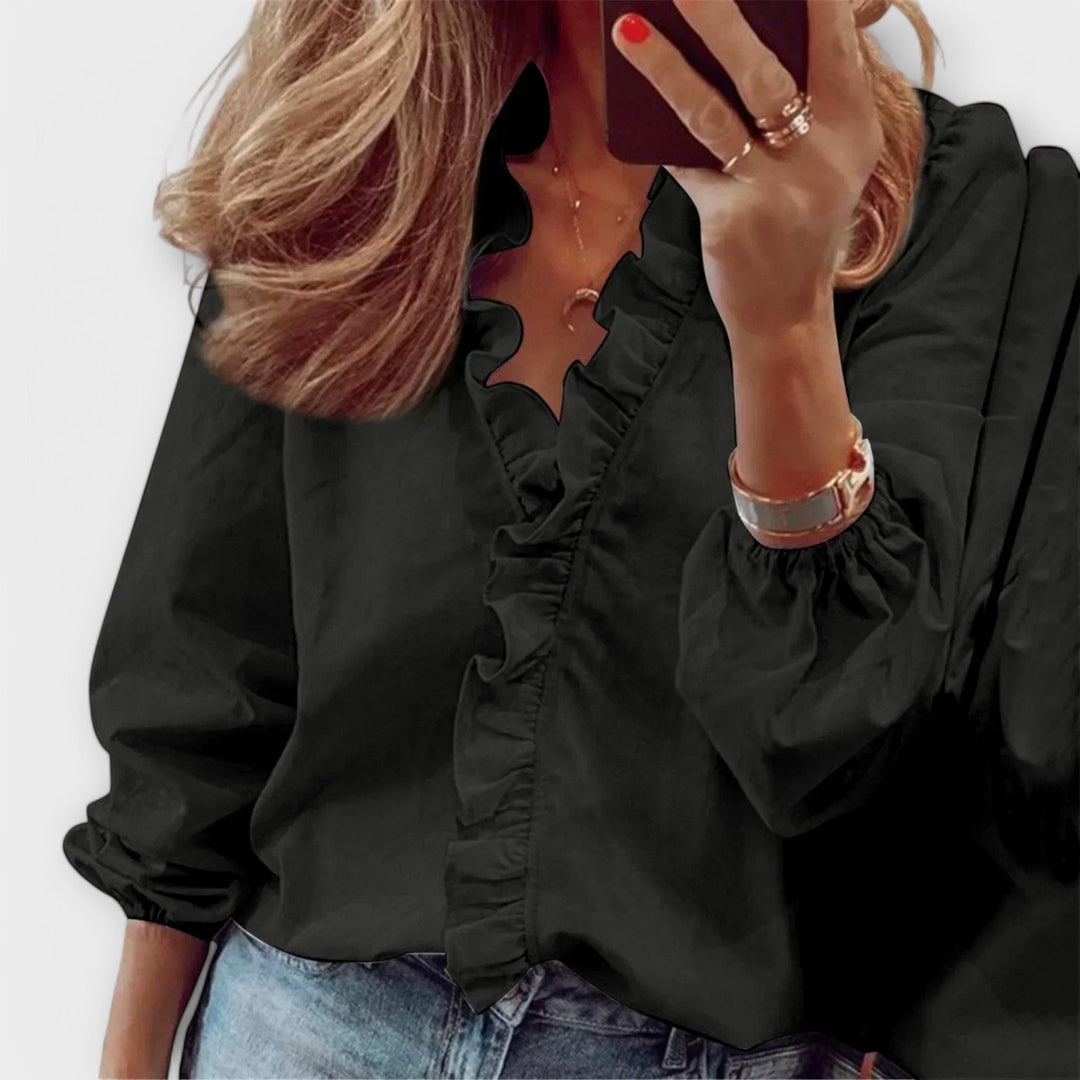 Amie – Elegant Ruffle Blouse